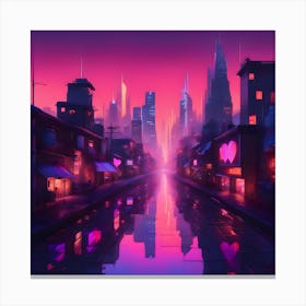 Cityscape Wallpaper Canvas Print