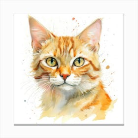 Cheetoh Cat Portrait 2 Canvas Print