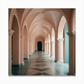 Pink Hallway Canvas Print