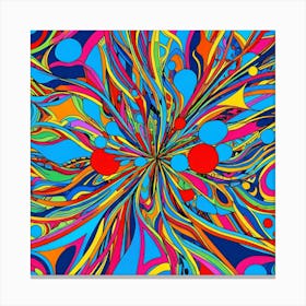 Abstract Psychedelic Pattern 2 Canvas Print