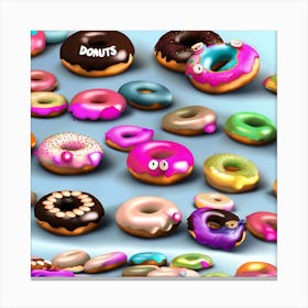 Donuts Canvas Print