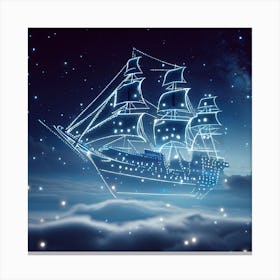 Ship In The Sky 1 Canvas Print