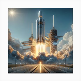 Space Shuttle Launch 1 Canvas Print