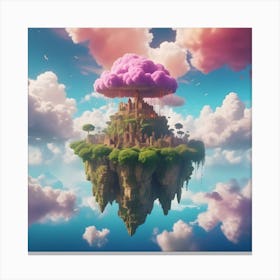 Pink Cloud In The Sky Canvas Print