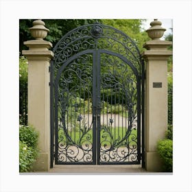 Wrought Iron Gate 5 Canvas Print