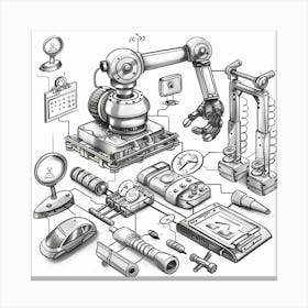 A Workflow Automation Hand Drawn Sketch Illustra 1718669134 4 Canvas Print