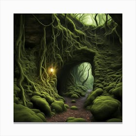 Mossy Forest 1 Canvas Print