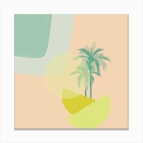 Abstract Tropical Canvas Print