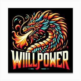 Willpower Dragon Canvas Print