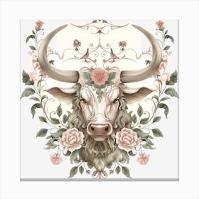 Taurus Zodiac Sign 2 Canvas Print