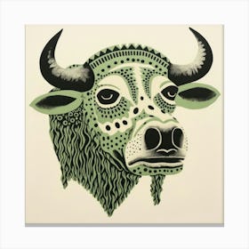 Bull Head 1 Canvas Print