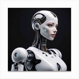 Futuristic Female Robot 15 Canvas Print