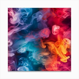 Colorful Smoke Background 3 Canvas Print