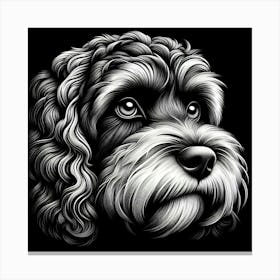 Dog Portrait 3 Canvas Print