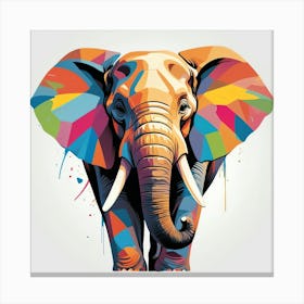 Colorful Elephant Canvas Print