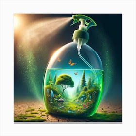 Spray Bottle Filled With Life 2 Canvas Print