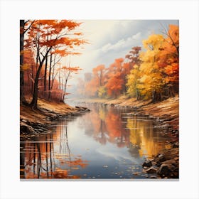 Autumn River Canvas Print