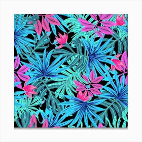 Leaves Picture Tropical Plant Canvas Print