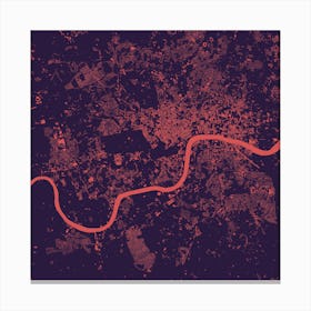 London in Purple/Night Canvas Print