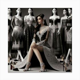 Asian Fashion 1 Canvas Print