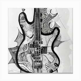 Bass Guitar Canvas Print