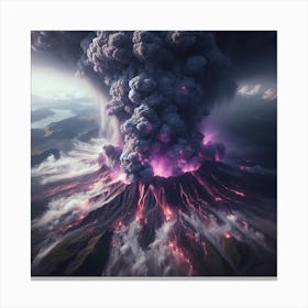 Volcano Eruption Canvas Print