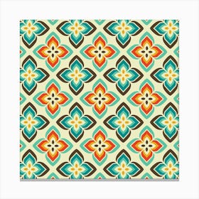 Modern Retro Pattern 08 Canvas Print