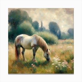 Horse In The Meadow 12 Canvas Print