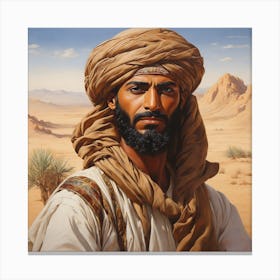 Man In The Desert 2 Canvas Print
