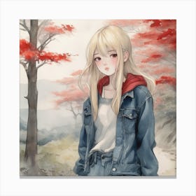 Anime Girl Canvas Print