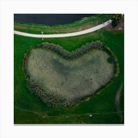 Heart Shaped Field Canvas Print