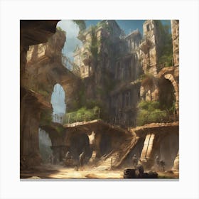 Fantasy City 112 Canvas Print