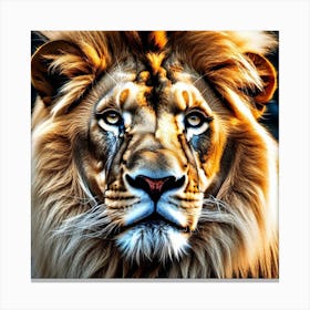 Lion Portrait 26 Canvas Print