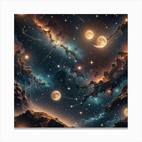 Moons In The Sky Canvas Print