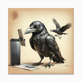 Crow! 6 Canvas Print