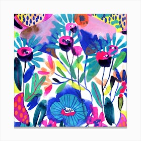 Floral tapestry Canvas Print