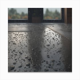 Rain Drops On The Floor 2 Canvas Print