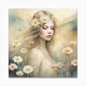 Daisy Girl Canvas Print