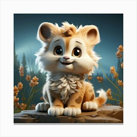 Cute Fox 37 Canvas Print