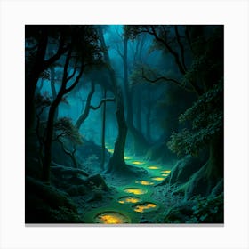 Most Beautiful Darken Forest Canvas Print