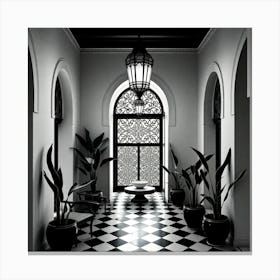 Hallway Of A Hotel Canvas Print