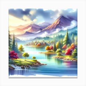 Landscape Painting 202 Canvas Print