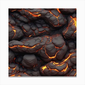 Lava texture 22 Canvas Print