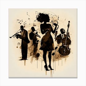 Jazz Music 10 Canvas Print