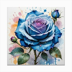 Blue Rose 7 Canvas Print