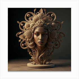 Bust Of A Woman 10 Canvas Print