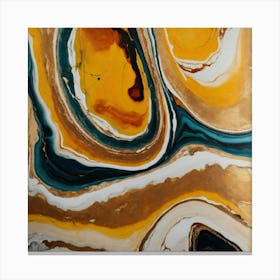 Abstract Marble Modern Painting Tableau (4) Canvas Print