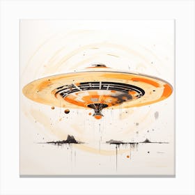 Alien Spaceship Canvas Print