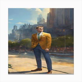 Clean Man Canvas Print