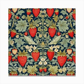 william morris floral fruit print 4 Canvas Print